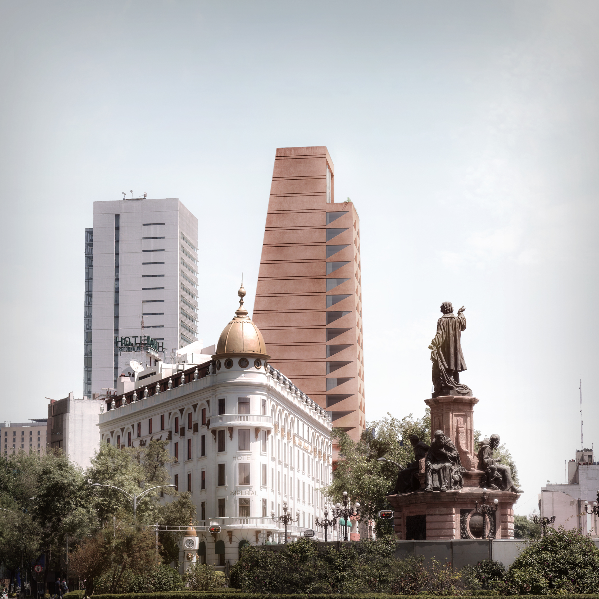 Ver 3D Proyecto para Manuel Cervantes, Tezontle